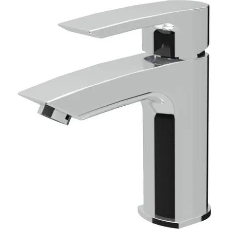 Teorema - Miscelatore lavabo Cromato con piletta a saltello da 1" 1/4- Serie: Merida (1/2)