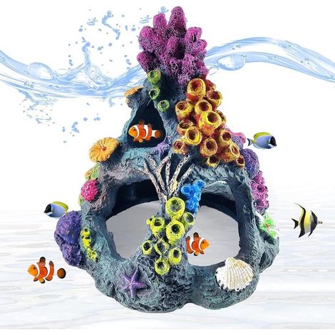 Betta-Aquarium-Dekoration mit Korallen und Fischversteck – Ideal zum Spielen und Erkunden für Betta-Fische. (1/5)