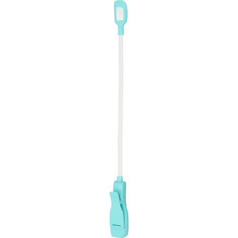Wiederaufladbare LED-Leselampe mit USB-Anschluss, 3 Farbtemperaturen, stufenlos einstellbare Helligkeit, Klemmfuß