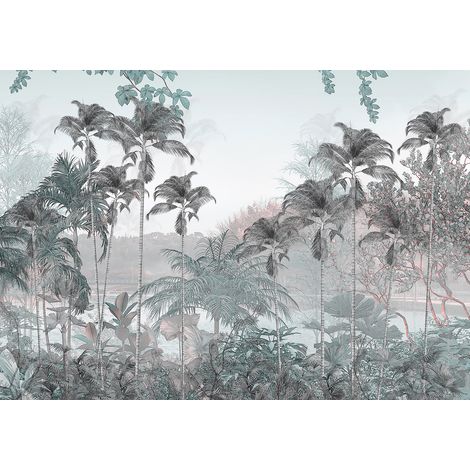 Papier peint panoramique - Forêt Tropicale - 456 cm x 320 cm (1/2)