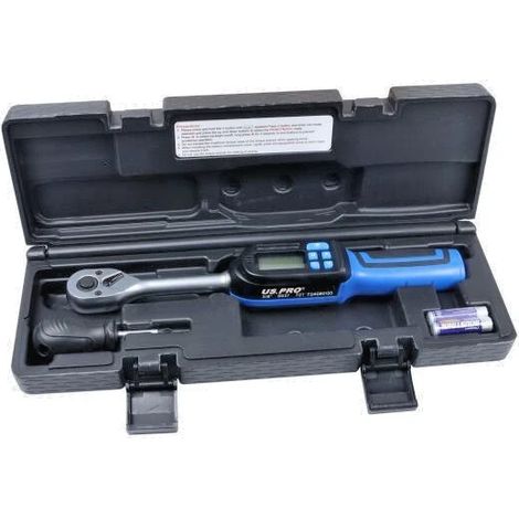 US PRO 3/8"" TORQUE WRENCH DIGITAL TORQUE WRENCH IN CASE 3-60NM 6937