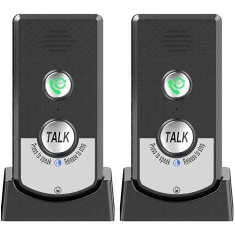 Lot De 2 Interphones Sans Fil Pour La Maison, Appelant Bidirectionnel, Interphone Vocal Portable Sans Fil Ultra Longue Distance Pour Personnes âGéEs, Communication De PièCe à PièCe,Sonnerie D'Appel TR (1/4)