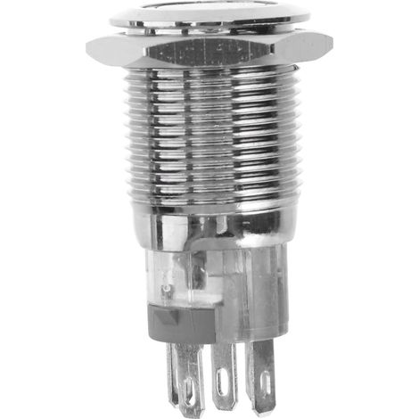 Bouton-poussoir inox LED/momentané/étanche - pour automobile (1/5)