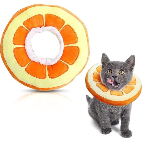 Filiyano-Collier de protection ajustable pour chat, collier de sécurité pour animaux de compagnie, collier souple avec collier anti-morsure, pour (1/5)