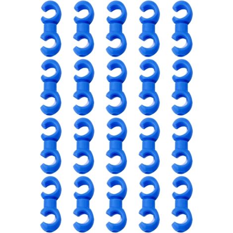 20 clip in plastica per cavi freno da bicicletta, anelli per cavi da bicicletta, clip a S per cavi - AquaForge (1/5)