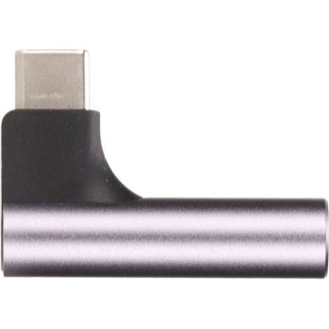 Adaptateur USB-C vers Jack 3.5mm avec Convertisseur Audio Numérique Haute Fidélité 32 bits 384 kHz, Compatible Smartphone et Tablette, Gris