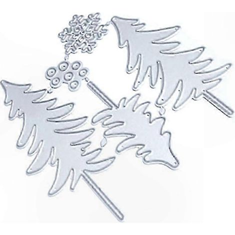 Découpe Métal Noël Sapin Gabarit DIY Scrapbooking Cartes Album Papier Créatif Tampon Pochoir (1/4)