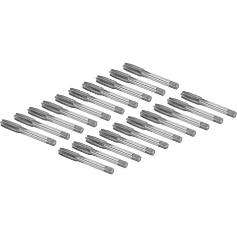 20 tarauds manuels métriques à goujure droite en acier allié M12 (1/5)