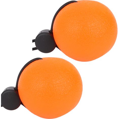 2 Silikon-Stressbälle für Handgelenksübungen und Massage - Orange 20° (1/5)