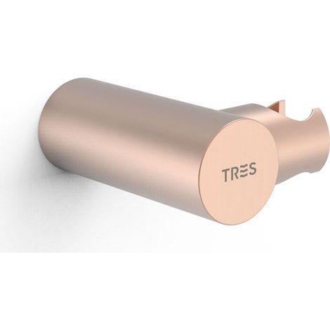 Support orientable pour douchette à mainMatériau : Laiton. Or Rose Mat 24K - TRES 06183901OPM (1/2)