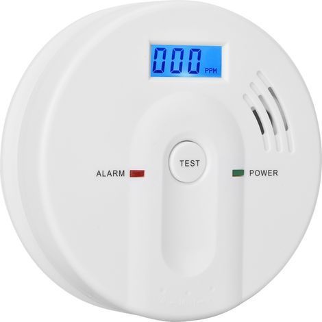 Digitaler Kohlenmonoxid-Vergiftungsmelder mit LCD-Bildschirm und Alarmfunktion. (1/5)