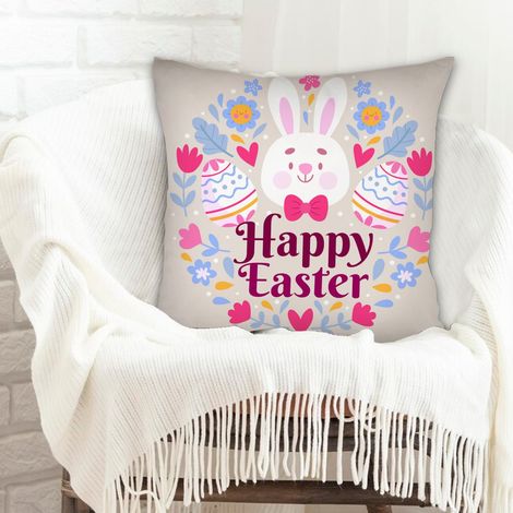 Housse de coussin 45x45 cm carrée lavable en machine pour femme mari petite amie petit ami couple (1/5)