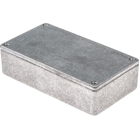 Boîtier RS PRO en Fonte d'aluminium, 112 x 62 x 30.5mm, Argent IP54, Blindé ( Prix pour 1 ) (1/3)