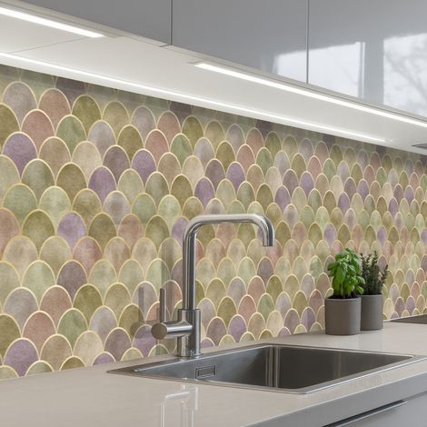 SCHIENALI CUCINA Morbido - Oro - Colorato 400x60 cm (1/5)
