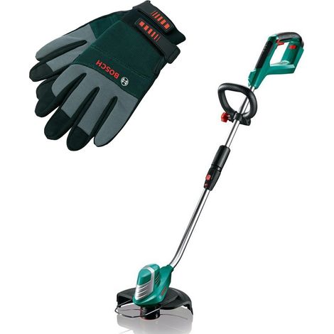 Bosch Advanced GrassCut 36 ART 30-36Li 36v Cordless Line Grass Trimmer & Gloves (1/2)