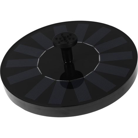 Fontaine Solaire De Jardin avec Pompe Flottante Éclairage RGB Têtes Réglables pour Bassins Piscines Et Bain Oiseaux Extérieur (1/5)