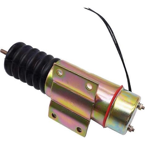 Électrovanne d'arrêt de carburant 12 V pour pelle hydraulique Trombetta GS-4390, GS-5390, S40, S45, S60, S65, S80 (D513A32V12) - Référence : GN29073 200212E2U1 (1/5)