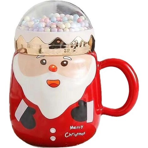 ZOTD -Tasses de Noël en céramique, Tasses Père Noël Magie des Fêtes Internationales, Cadeaux de Noël, Style 1 (1/5)