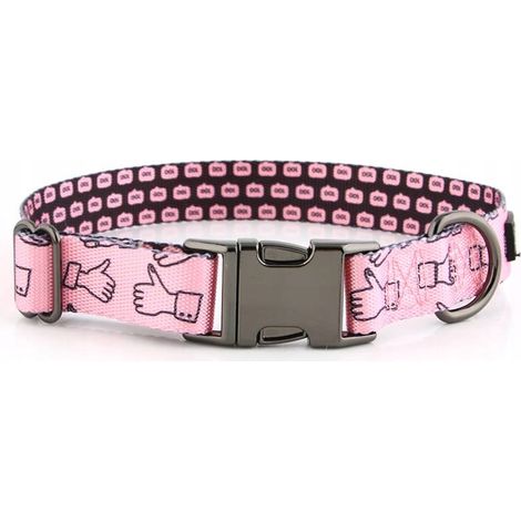 Collar para perro con nombre y número grabado beagle colorido HUGGY DOGGY M (1/5)