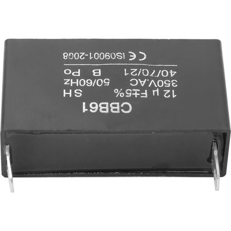Condensateur CBB61 pour générateur à essence, démarrage de moteur de climatisation, 350 V CA, 12 µF (1/5)
