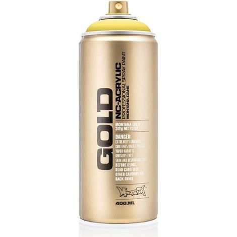 Bombe de peinture - Gold - Acrylique - Easter yellow - G1010 - 400ml - Montana Cans