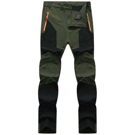 Pantalón de trabajo negro y gris con refuerzos - Talla: L, gorra negra y verde (1/2)