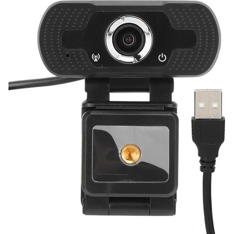 Webcam HD 1080P - Capteur CMOS 2 MP - Angle de Vue 78° - Microphone Intégré - USB Plug & Play - Pour Visioconférence En Ligne, Enseignement à Distance et Supervision d'Examens - 1 Pièce