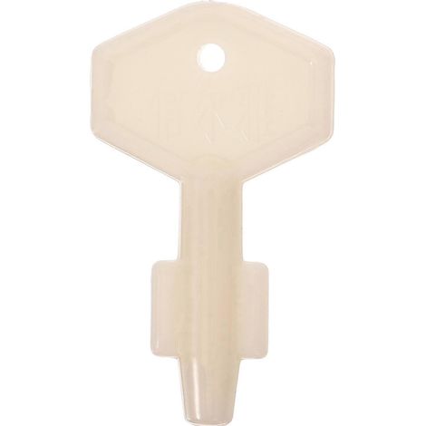 Clé pour distributeur de papier toilette, clé pour distributeur d'essuie-mains, clé pour distributeur de rouleau de papier toilette de rechange-4.50X2.50X0.50CM-White