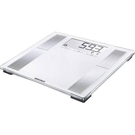 Soehnle Shape Sense Connect 100 Balance d'analyse corporelle numérique Plage de pesée (max.)=180 kg gris, métal avec Bluetooth S018671