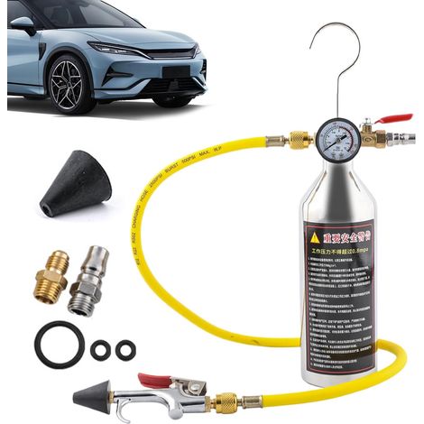 Kit De Rinçage pour Climatiseur Flexible De Manomètre Ensemble De Rinçage De Conduite De Climatisation Auto Pour Voiture Camion SUV Fourgon Camping-Car Bus Tracteur Remorque Et (1/5)