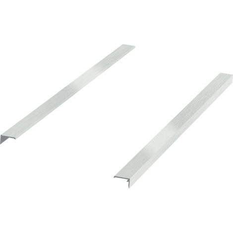 Hettich Schubkasten-Dekorprofil,  ArciTech,  9240696, Nennl. 650mm,  edelstahloptik