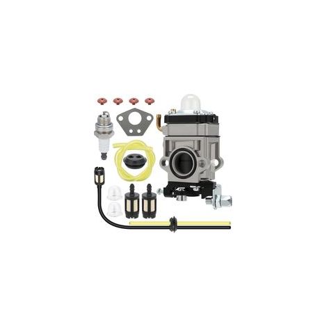 E-RFSEY 52cc 49cc 43cc Freischneider-Vergaser-Kit mit Dichtung, Schlauch, Zündkerze und Kraftstofffilter (14-teilig) (1/5)