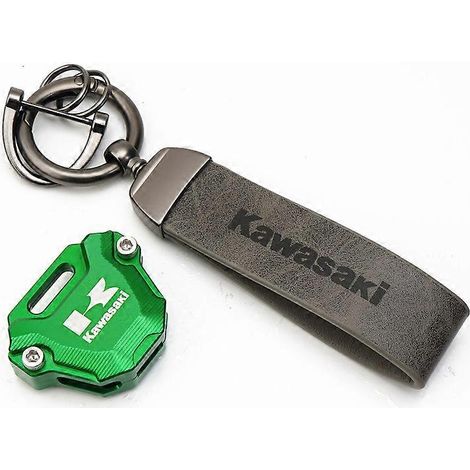 Convient pour Kawasaki Ninja NINJA650 Z650 NINJA400 Z900SE ZX4RR R boîtier de clé modifié (vert et 2 types de corde) (1/5)