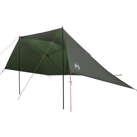 Tienda para coche con techo Verde militar 308 x 215 x 220 cm