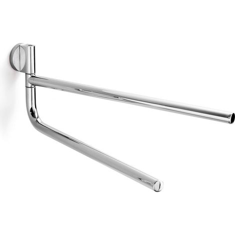 Inda - Handtuchhalter doppelt mit Gelenk One Chrom glänzend L.37 cm (1/5)