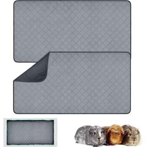 Tapis de cage pour cobaye 60x120 cm, lot de 2, GINISWEETY (1/4)