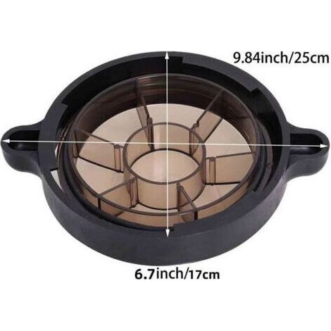 Couvercle de panier de pompe de piscine de rechange compatible avec les pompes de piscine hors sol et enterrées Splapool Pureline Deluxe 47252772, 647252772, 72728, 72729, 72730, 2747, 72748 (1/3)