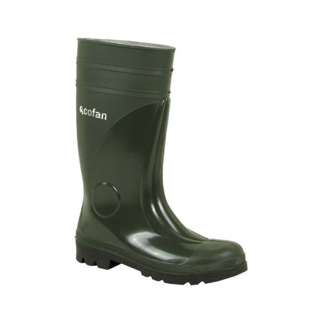 Bota de Agua Alta de Seguridad S-5 en Varios Colores y Fabricada en PVC - Tallas de 38 a 48 40 Verde