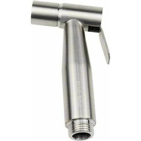 FENOPLASTICADouchette Bidet pour WC Acier Inoxydable Pulvérisateur de Couches Pulvérisateur à Bidet Manuel pour l'hygiène personnelle Douche Salle de Bain WC -Argent (1/5)
