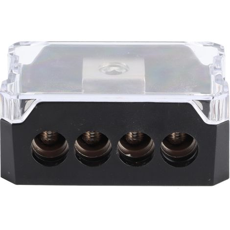 Bloc de Distribution Audio Voiture 1 Entrée 4 Sorties - Bloc Alimentation Splitter Audio - Boîtier de Connexion pour Ampli Stéréo (1/5)