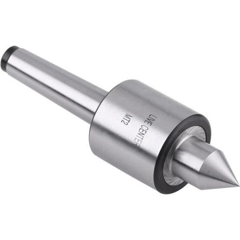 MT2 60° Conical Centering Point in Steel Turning Tool for Lathe Tailstock (1/4)