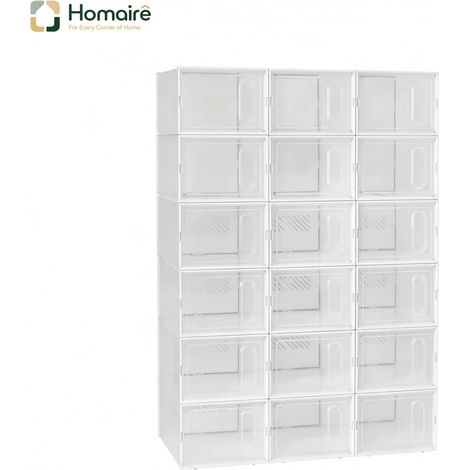 Weißes Kunststoff-Bücherregal 75 x 35,5 x 111,5 cm HOMAIRE (1/5)