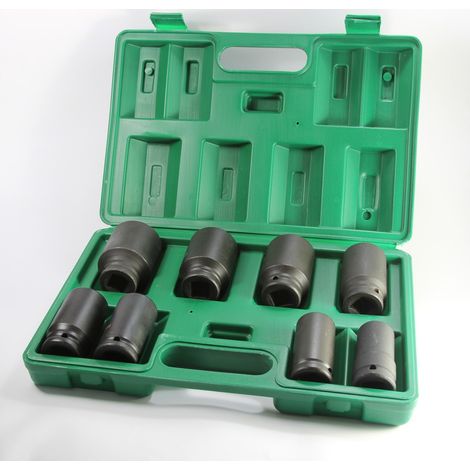 TrAdE Shop Traesio - Serie Di Bussole Esagonali Da 3/4" Per Avvitatore Ad Impulsi 8 Pz 21-41 Mm -
