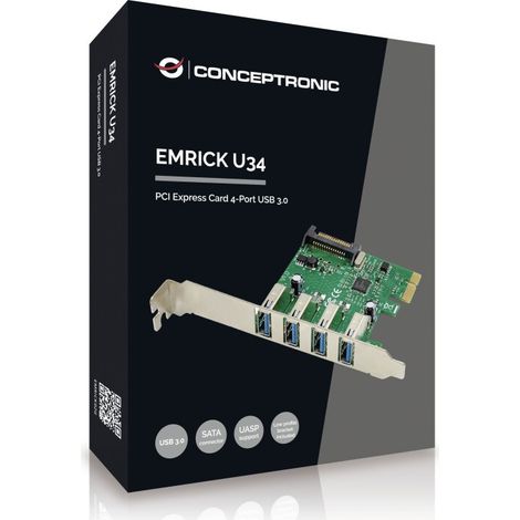 Conceptronic EMRICK02G USB 3.2 Adapter Grün PC
