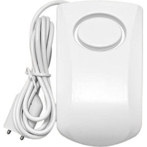 Leckagedetektor, intelligenter Überschwemmungsdetektor 130 dB, drahtloser Leckagealarmsensor (1 Stück, weiß). (1/5)