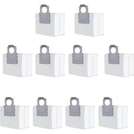 Sacs à poussière pour aspirateurs robots Roborock S7 Maxv / S7 Maxv Plus / S7 Maxv Ultra / G10s - Accessoires pour balais à tapis (10 pièces) (1/5)