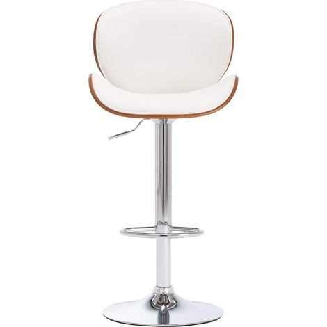 Maison Exclusive - Barhocker Weiß Kunstleder (1/5)