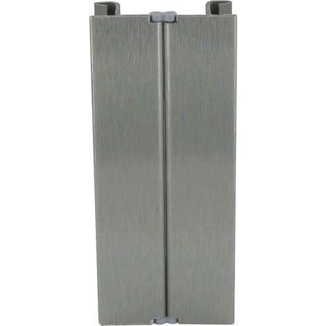 Jonction multiangle en pvc décor alu – Hauteur 150 mm – Pour épaisseur 13 à 16 mm – Angle variable 90 à 180° – Volpato (1/5)