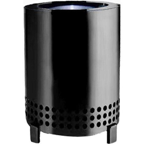 Brasero de table en acier inoxydable - Portable et durable pour le camping le bureau l'école et la maison - noir (1/4)