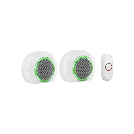 [NEUWERTIG] Byron Dby23524 Funkklingel Komplett Set Mit Usb Anschluss Türklingel Hausklingel B-Ware
